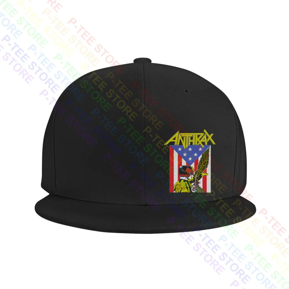 

Heavy 80S Anthrax Judge Dredd We Are The Law Tour Baseball Cap Snapback Caps Knitted Bucket Hat