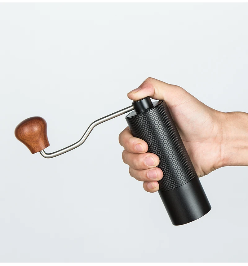 Professionelle manuelle Kaffeemühle, Upgrade, Ganzmetallgehäuse, rutschfestes Design, tragbare Mühle, Grat im Inneren – Detail 9