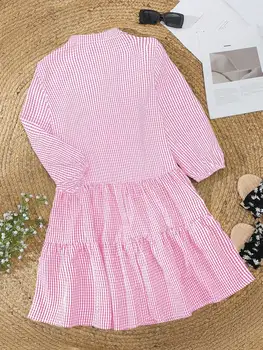 10 best sales sukienka w kratkę gingham damska - №6