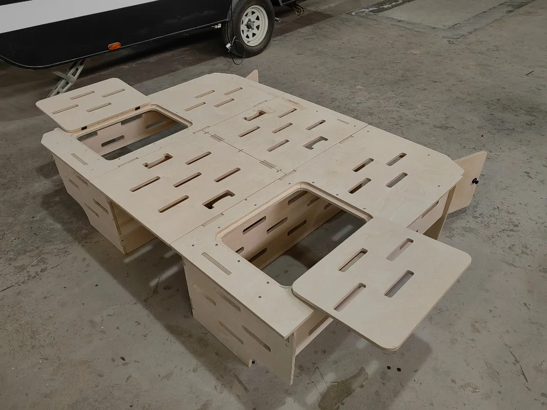 Bed car kit Side cabinet  bar locker Folding table