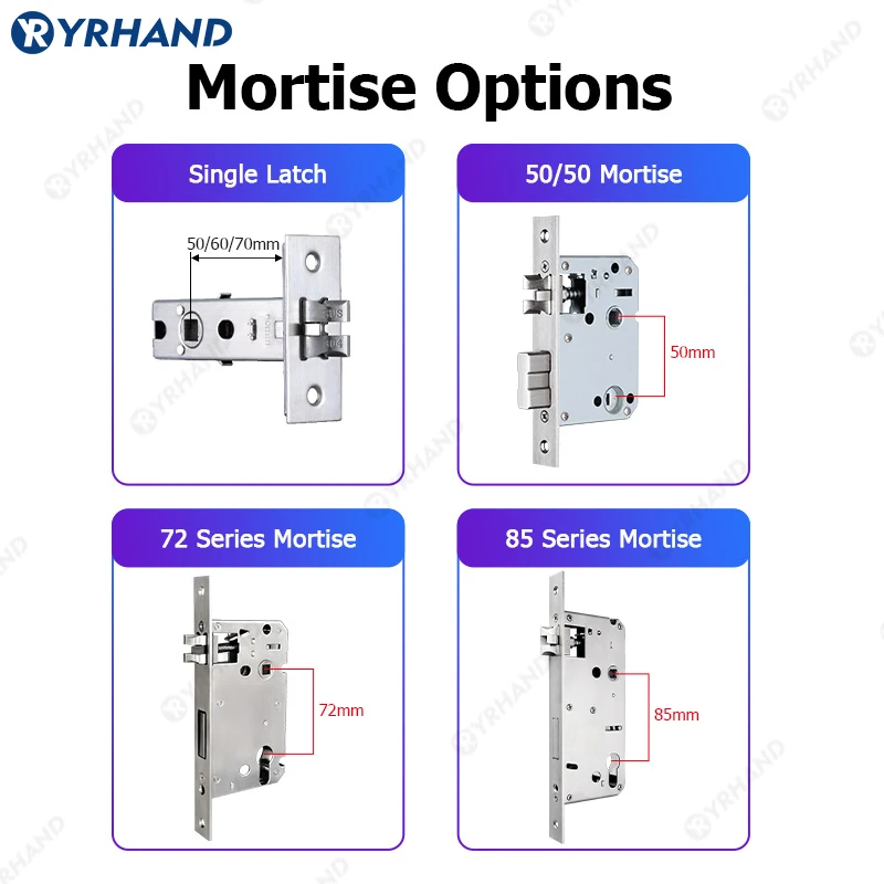 YRHAND-Serrure de Porte Intelligente Biométrique Dorée TUYA WIFI, Déverrouillage à Distance, Carte d\'Empreinte Digitale, Mot de Passe