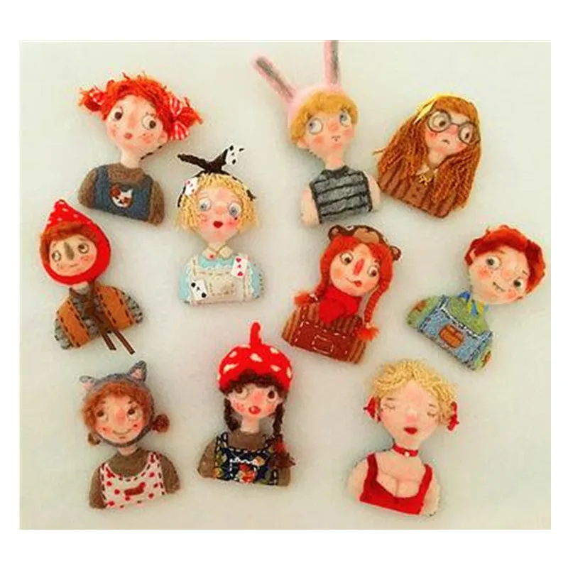 

Sen Department of cartoon characters wool needlepoint kit wool felt needle felting brooch craft needlecraft DIY handmade