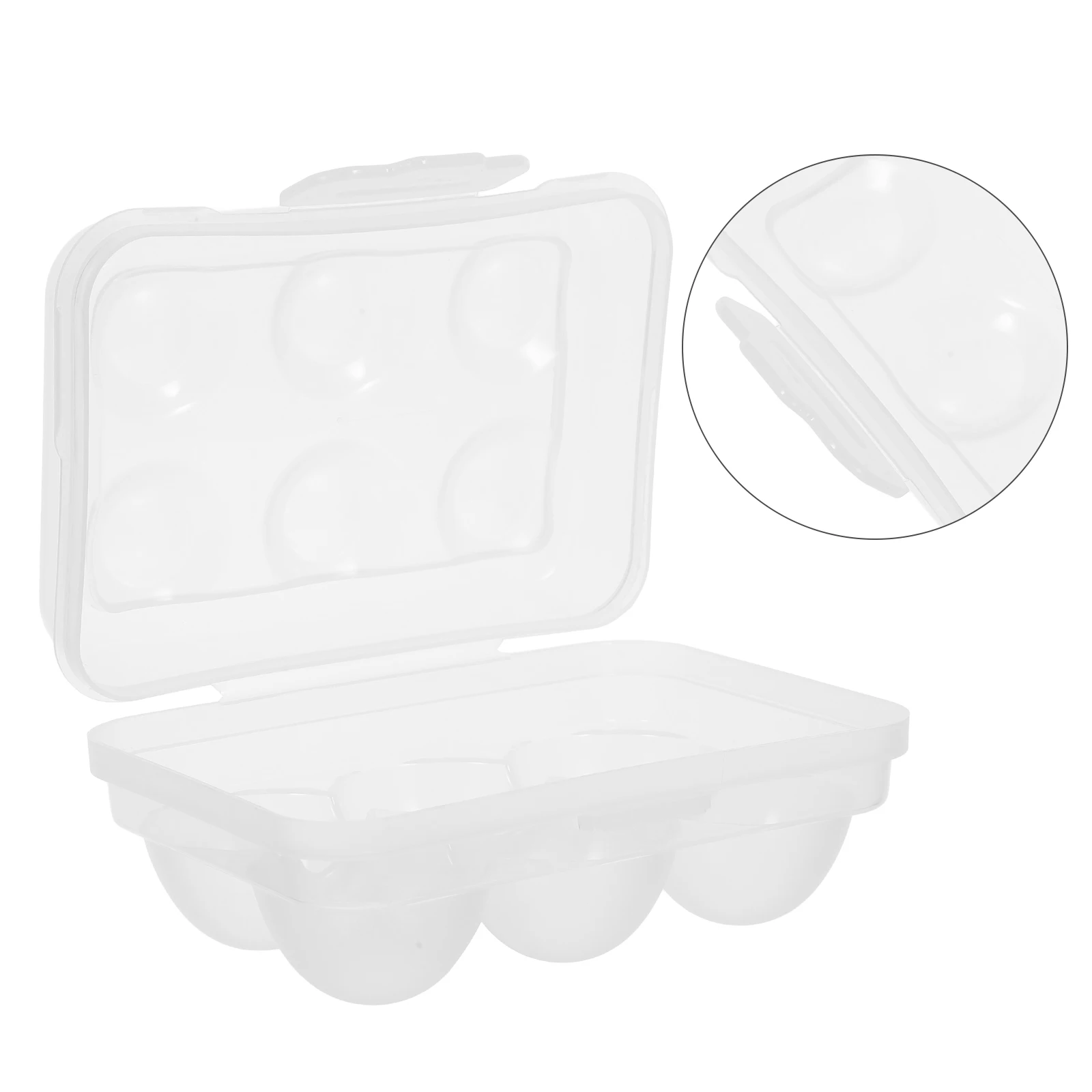

Portable Egg Box Camping Container Cartons for Chicken Eggs Clear Shockproof Freshness Preservation Storage Outdoor Reusable