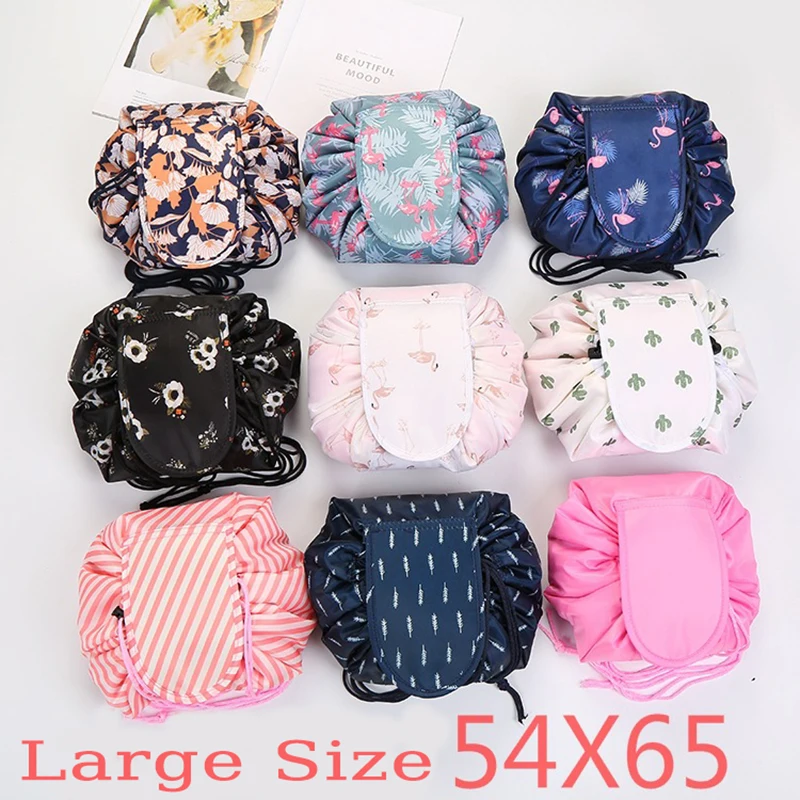 Women Travel Magic Pouch Drawstring Cosmetic Bag Organizer Lazy Make up Cases storage bag Kit Box Tools Toiletry Beauty Case