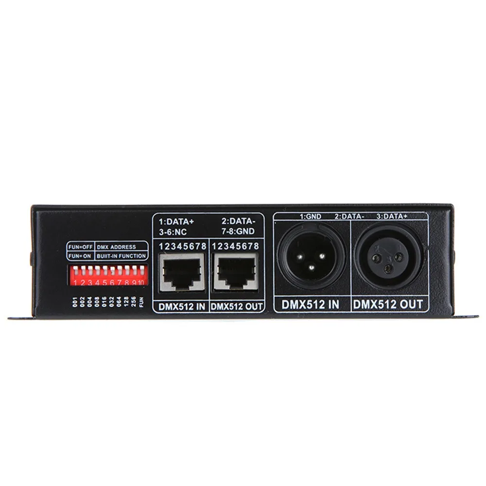 3 Channel DMX Decoder Controller DC12V-24V 4A Per Channel LED Strip Light Controller Digital Display RGB LED Controller