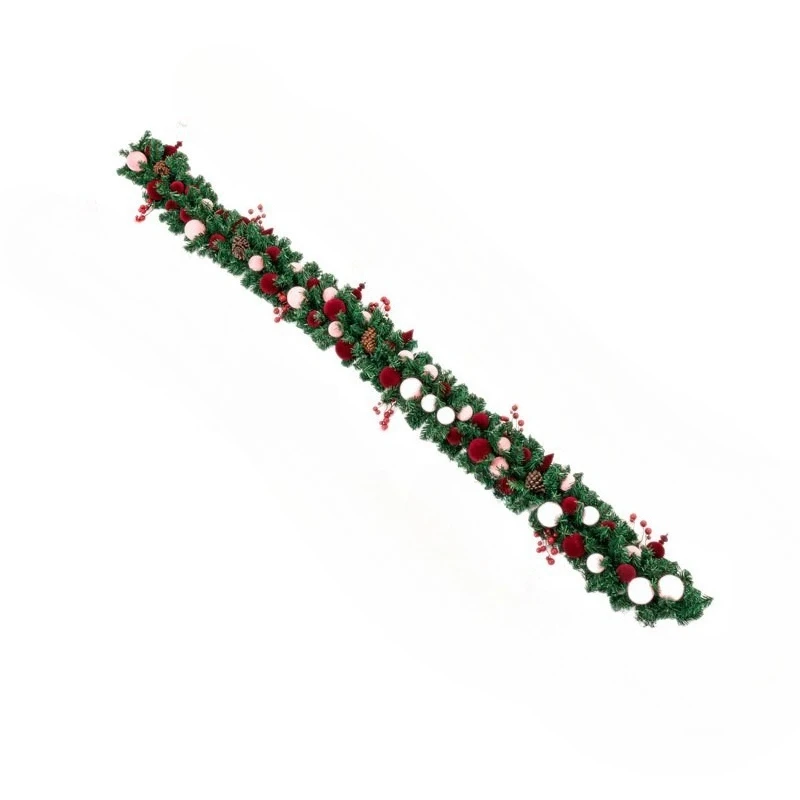 Christmas Rattan Wreath Door Hanging Decoration Hotel Window Hanging Decoration Scene Layout