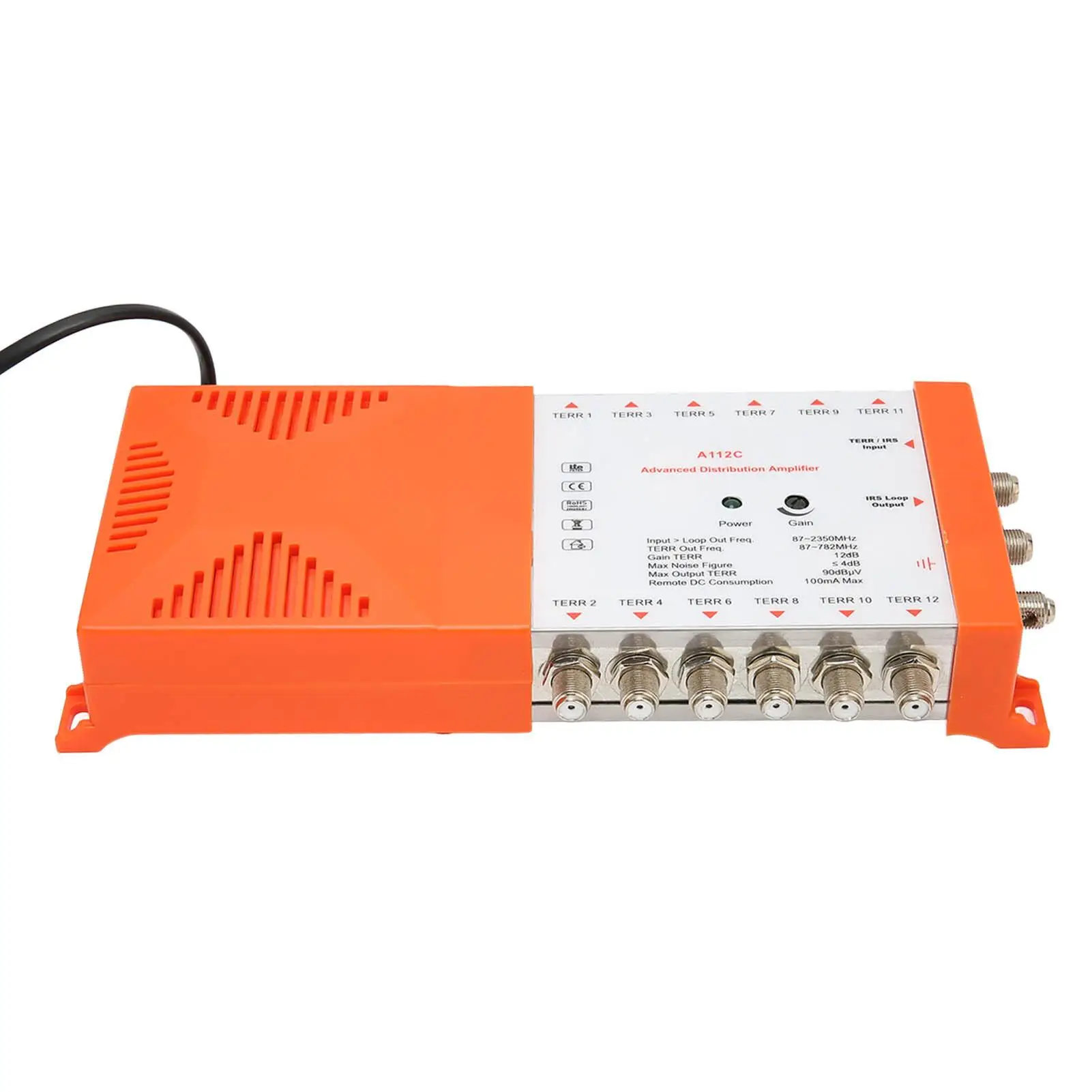 8 Channel Distribution Amplifier 108C with LTE Filter - EU Plug 230V, Professional  Booster