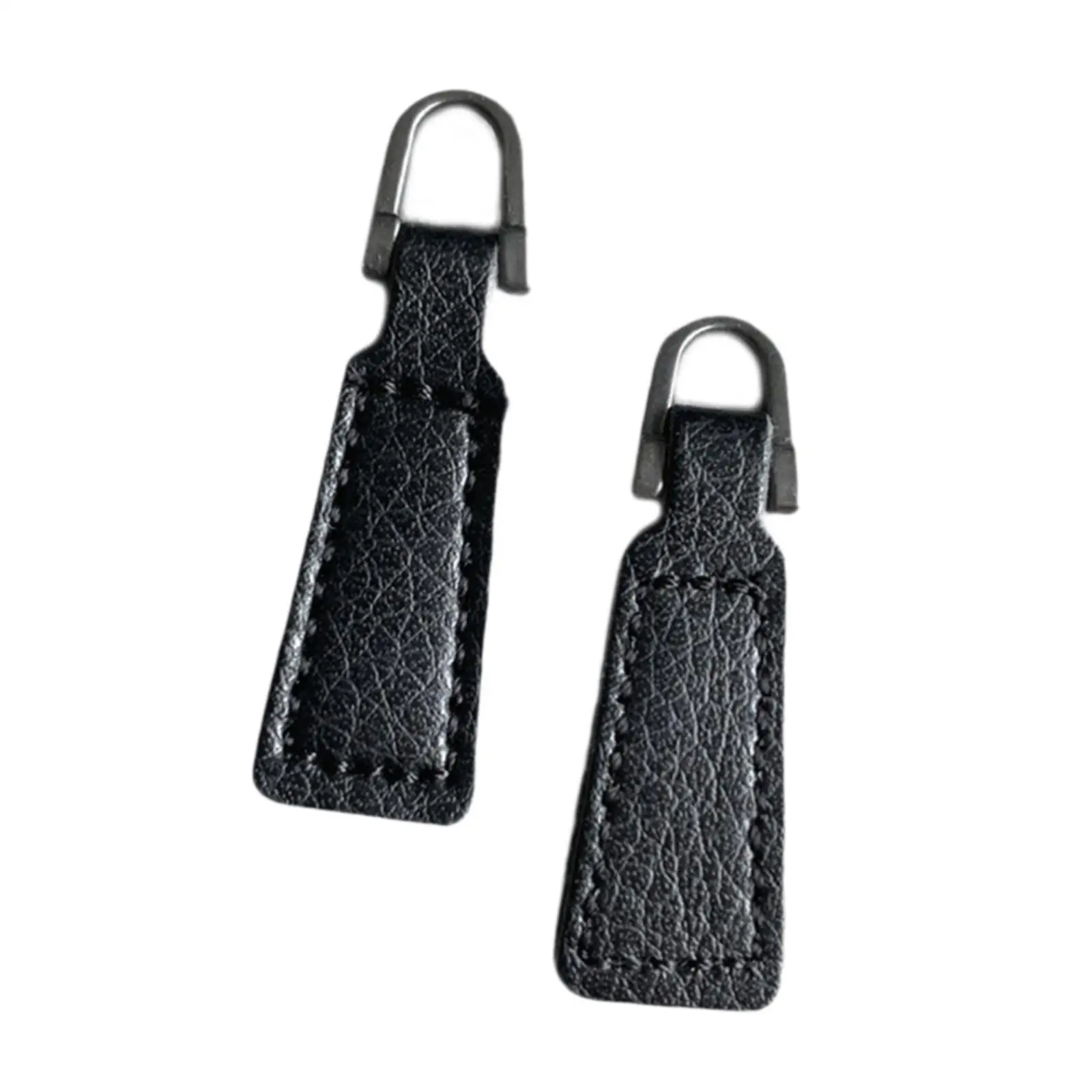 2Pcs Zipper Pulls Zip Puller Tag PU Leather for Zipper Repair Zip Pulls Zipper Tags for Backpacks Handbags Luggage Jacket