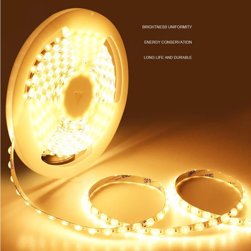 5m 10m 15m 24v LED Side Module Diffused Reflect Wall Strip Optical Len CCT Three Color 3000k Nature White 4000k 6000k Line Tape