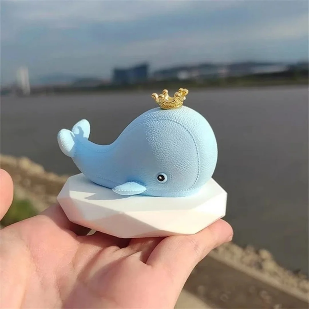 3D Whale Aromatherapy Wax Candle Decoration Silicone Mold DIY Animals Gypsum Plaster Crafts Car Ornament Resin Molds