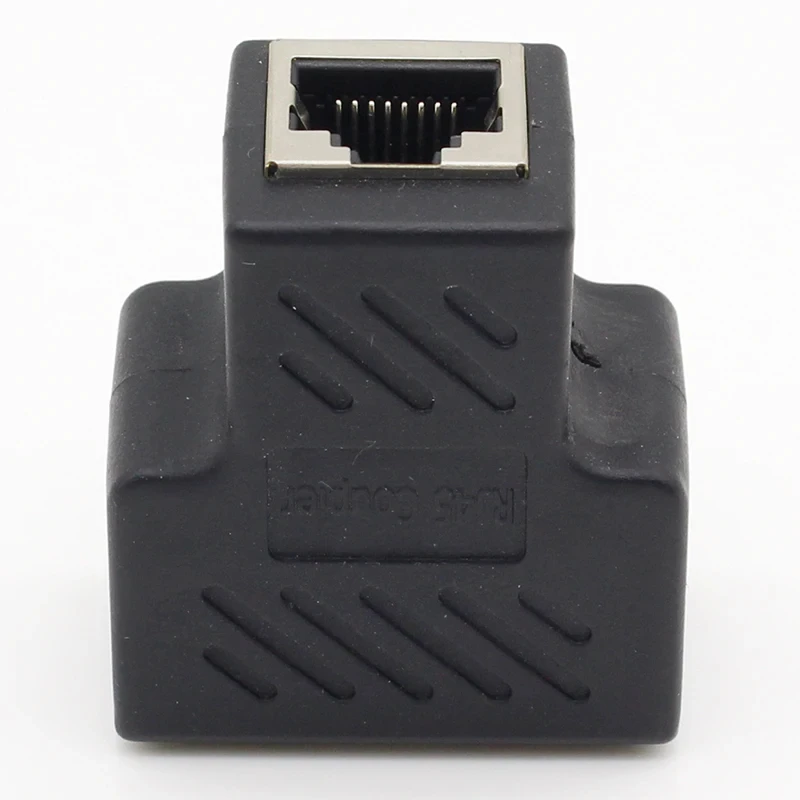 1 Stück 1 bis 2 Wege RJ45 LAN Ethernet Netzwerkkabel Buchse Splitter Stecker Adapter