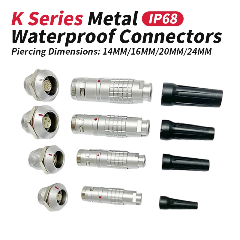 FGG EGG 0K 1K 2K Push-pull Self-locking Connector Compatible with Remo Plug IP68 FGG Male Aviation Plug EGG Female Socket