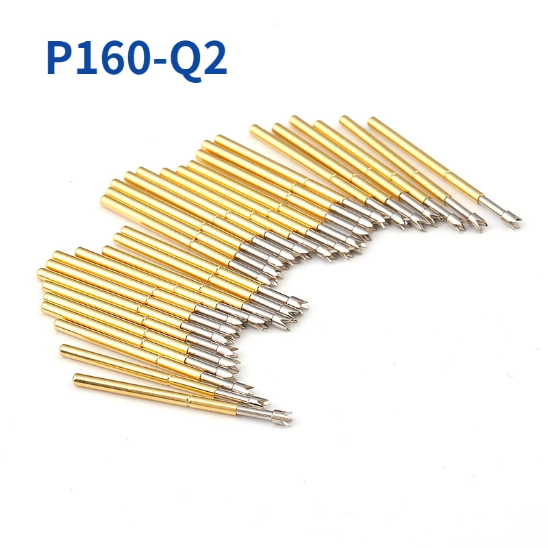 

100PCS P160-Q2 Four-jaw Plum Blossom Head Spring Test Pin Needle Tube Outer Diameter 1.36mm Total Length 24.5mm PCB Pogo Pin