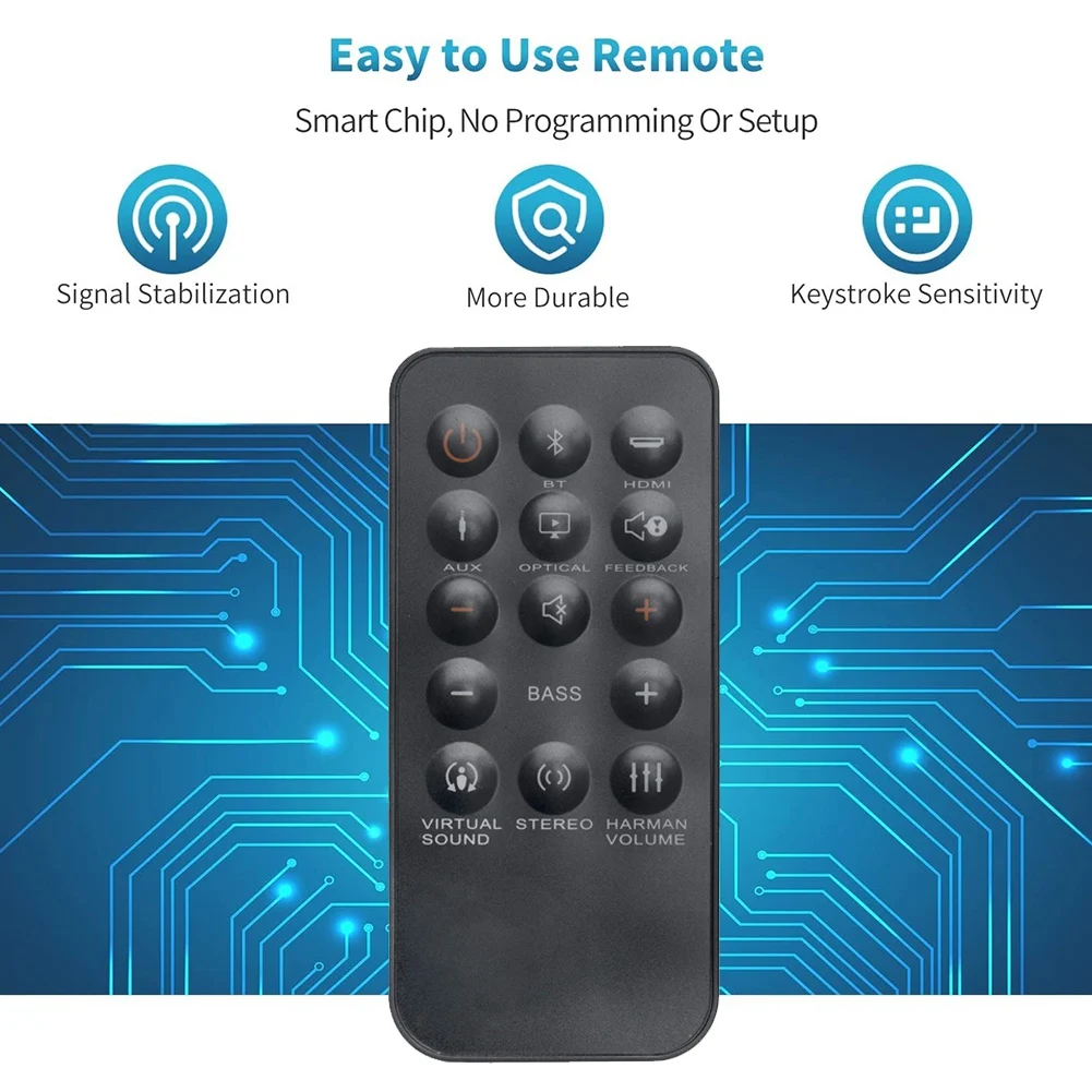 Controle remoto para cinema em casa, Soundbar, Barra de som, SB350, SB 350, SB250, SB 250, Cinema Base, Soundbase 2.2