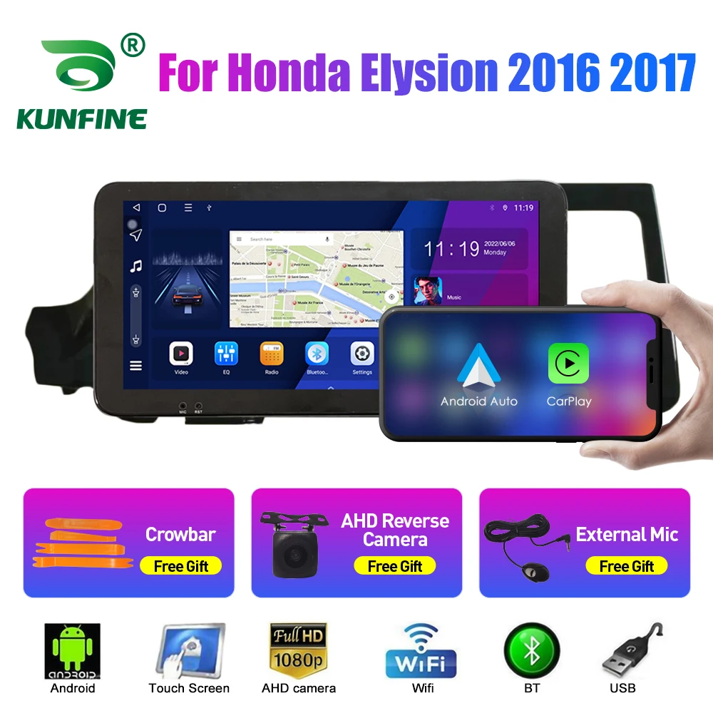 

10.33 Inch Car Radio For Honda Elysion 2016-2017 2Din Android Octa Core Car Stereo DVD GPS Navigation Player QLED Screen Carplay