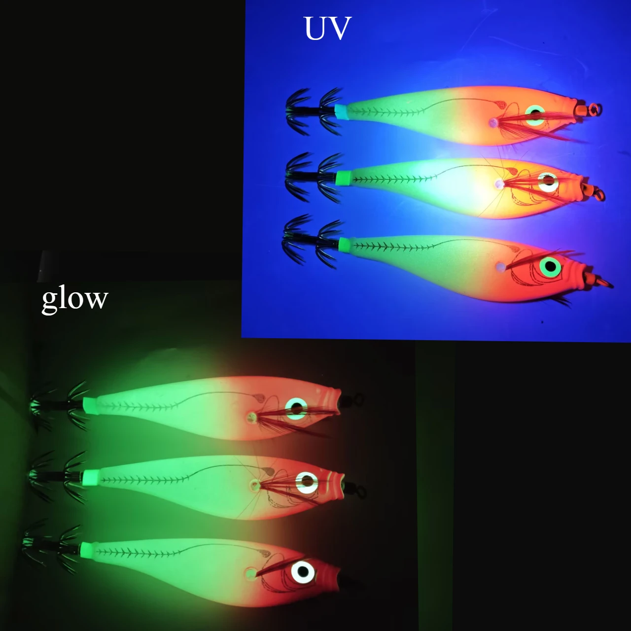 15 peças de anzóis luminosos d - Saltwater Fishing Hook avaliação e preço