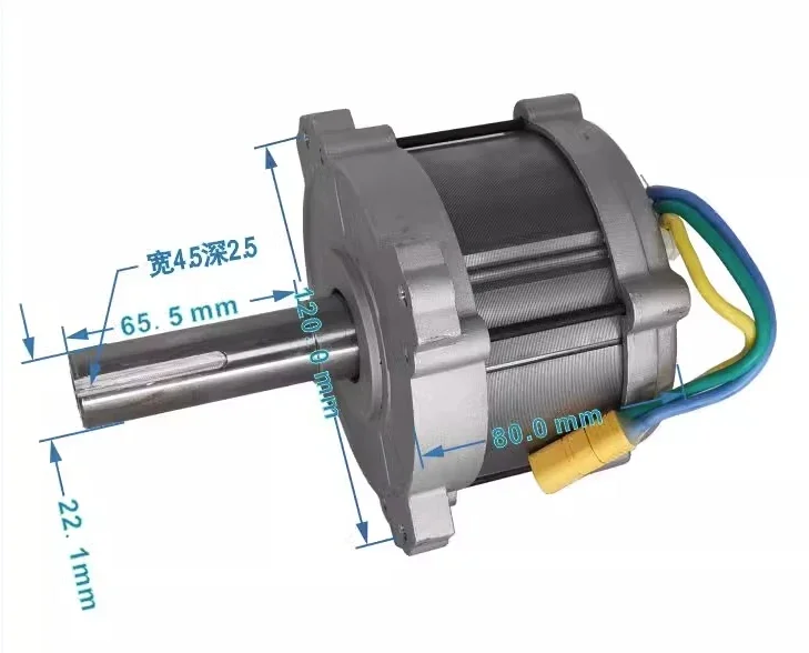 3300 rpm650W 900W brushless Mower Motor DIY Wind Turbine Boat Drive Engine High Power/Torque Nd Fe Avalanche Strong Magnetic