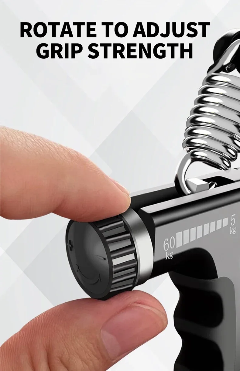 Greifer, verstellbar, R-Typ, Handgriff, Übung, zählbare Krafttraining, Stärkungszange, Feder, Finger, Kneifen, Handgelenk-Expander – Detail 6