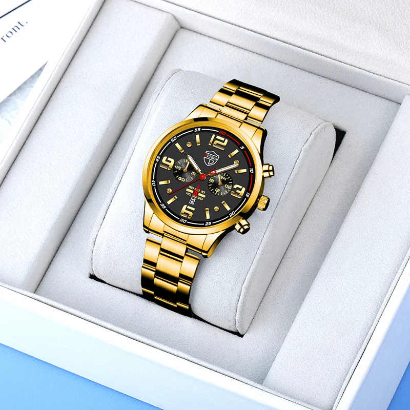 Orologi per uomo Business Luxury orologio da polso al quarzo in acciaio inossidabile moda uomo bracciale sportivo orologio luminoso orologio reloj hombre
