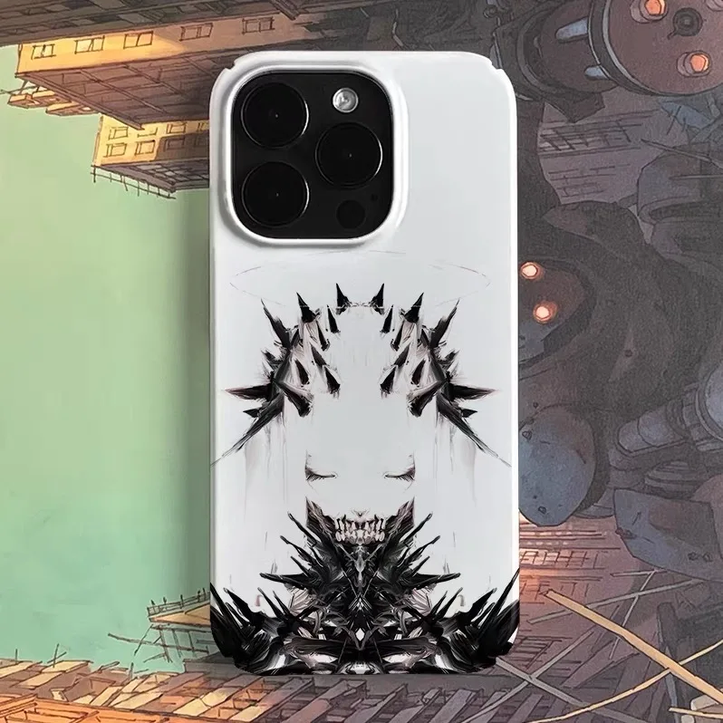 

Black and White Girl with Thorns Case for IPHONE 17 16 ProMax 15 14 Plus 13 12 MINI 11 PRO 16Plus XR XS MAX Acrylic Phone Cover