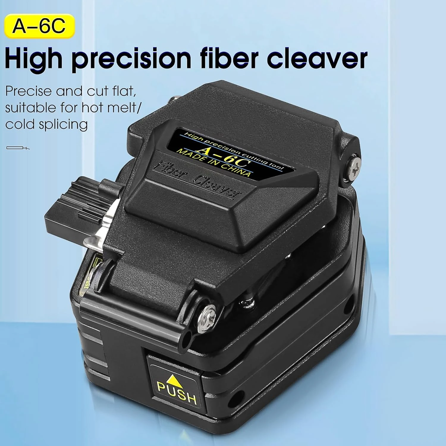 Reliable and Dependable Advanced Professional-Grade A-6C Optical Fiber Cleaver - Ensures Precise and Consistent Cuts - Ergonomic