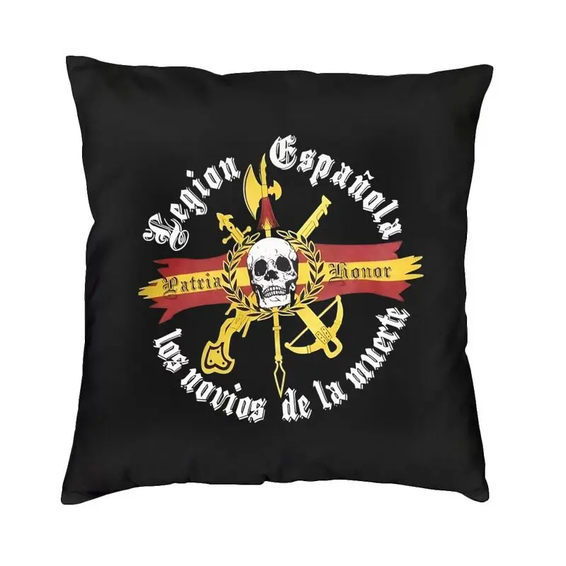 Spanish Legion Flag Pillow Case for Sofa Luxury Cushion Cover Square Pillowcase