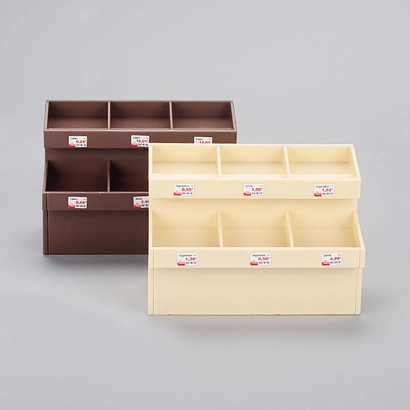 1/12 Dollhouse Simulation Fruit Vegetable Display Rack Dollhouse Miniature Supermarket Shelf Dolls House Decor Accessories