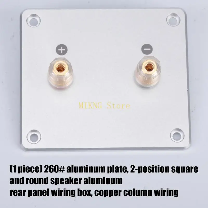 Speaker Cabinet Terminal Plate Double Banana Binding Posts, Aluminum Rear Panel for Rear Wiring Updates, Cabinet Replacement