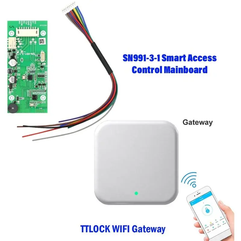 [LXYA68Z!] Smart Access Control Mainboard With Ttlock App, Bluetooth Gateway, Option And Full Pinout For Lock Reader& Exit Butto