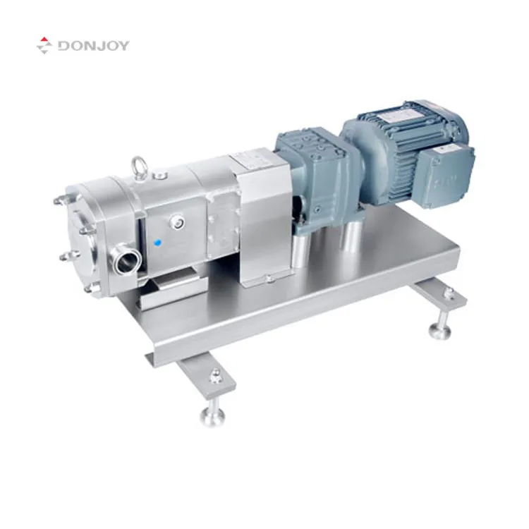 DONJOY 3A CE Sanitary Lobe Pumps  Food Grade   Rotary Gear Pump Manufacturer  Positive Rotor  Pump  for Slurry