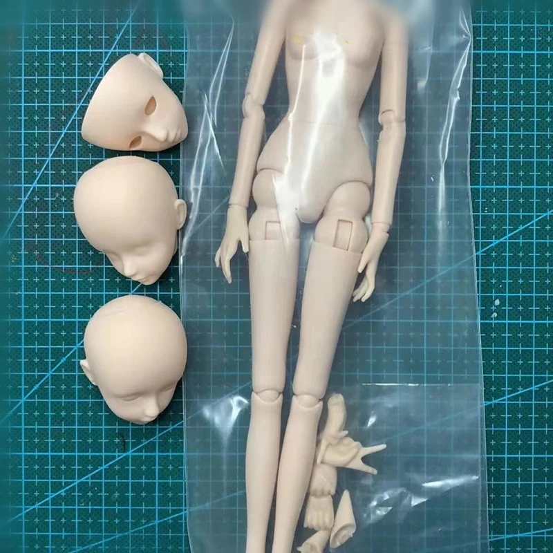 1/6 Bjd Doll's Accessories 24cm Height Body Makeup Practice Head Dress Up Toy