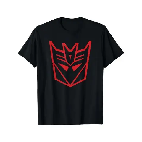 【New style】Transformers Decepticons Iconic Red Classic T-Shirt Transformers Vintage T-Shirt Gifts Funny Birthday Gifts for Men