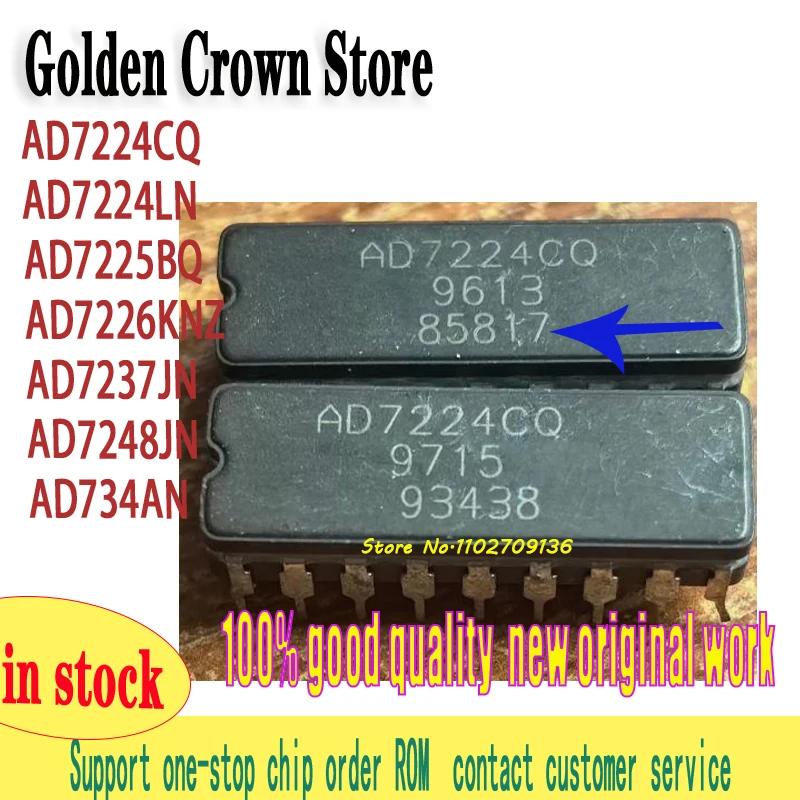 AD7224CQ AD7224LN AD7225BQ AD7226KNZ AD7237JN AD7248JN AD734AN 1~10PCS/lot