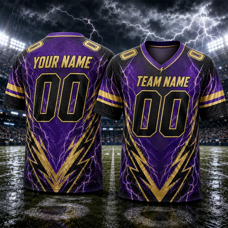 Trendy Personalization Rugby T Shirts For Men Free Custom Name Team Name Number DIY Football Jersey Casual Oversized Kids Tees