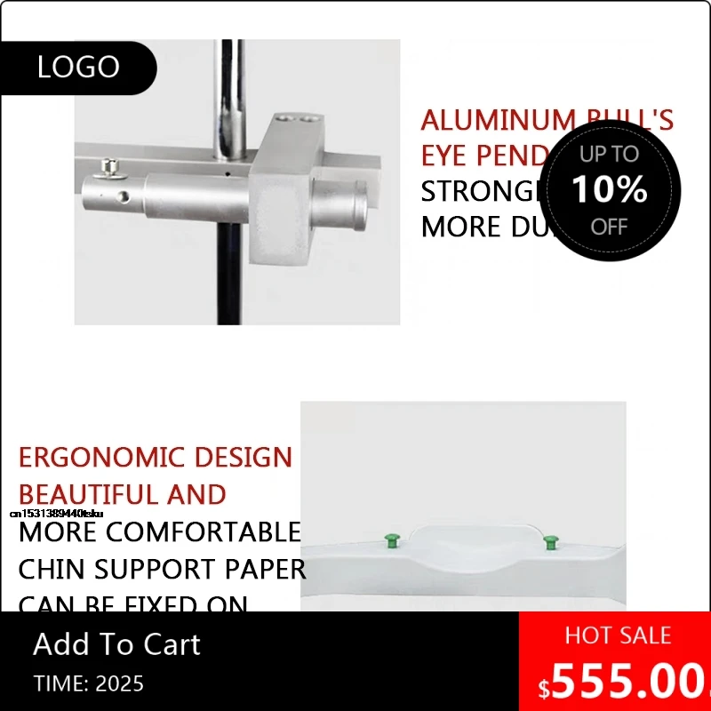 

808080 ET-AT Combination Desk Forehead Support Bracket Linear Training Device Vision Optometry Testing Glasses For Vi