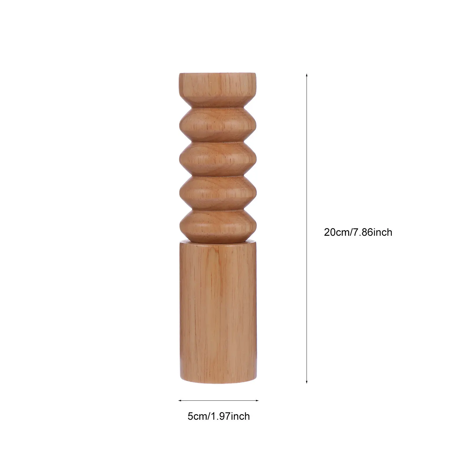 Wooden Spice Grinder Mill for Pepper Cumin and Coarse Salt Easy Clean Smooth Kitchen Tool