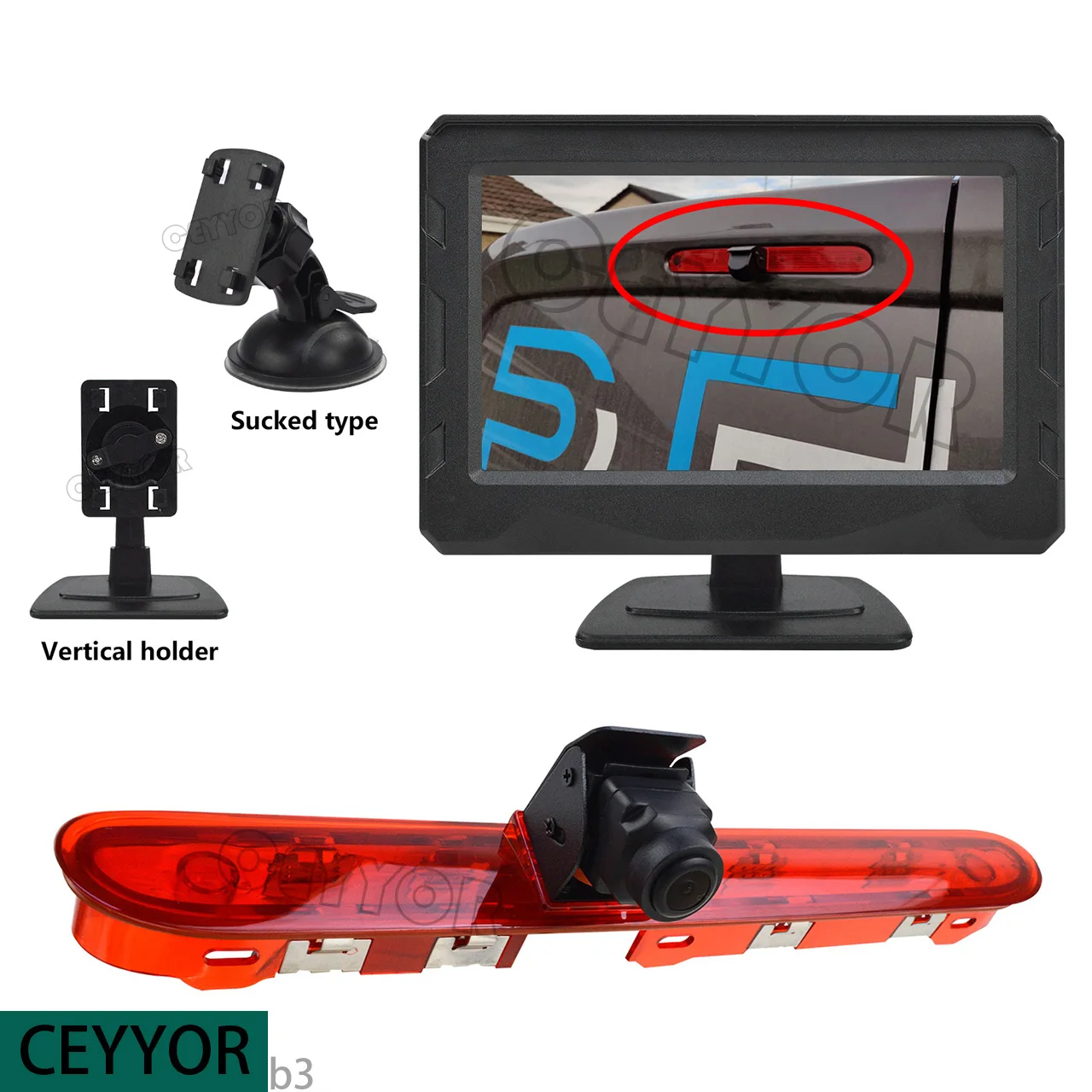 

1Suitable for Peugeot Expert, high-position brake lights, reversing camera, with 4.3-inch display kit1