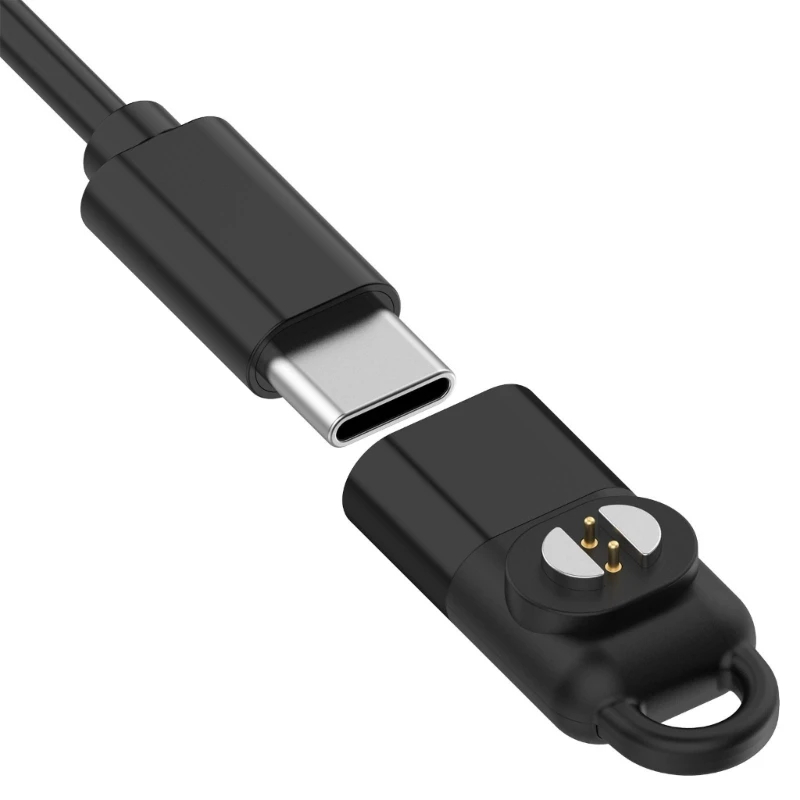 Bone Conduction Earphone Charging Cable 2Pin USB Power Cord/Black Type C Adapter for Wing Open-ear Headphone