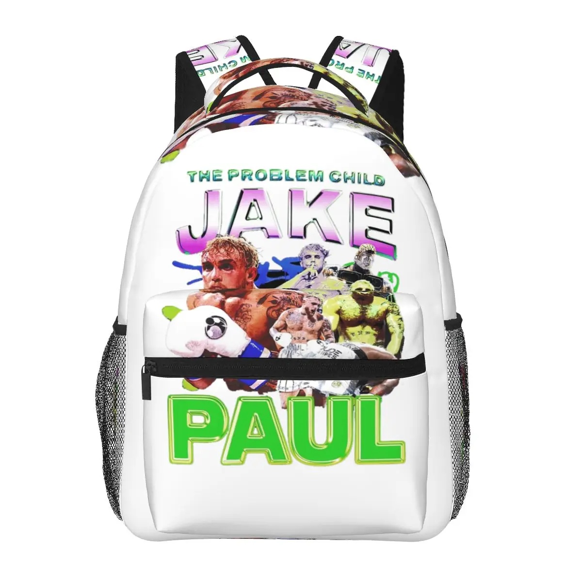 Jake Paul Vintage 90s Style Retro Backpacks Boys Girls Bookbag Children School Bags Laptop Rucksack Shoulder Bag Large Capacity