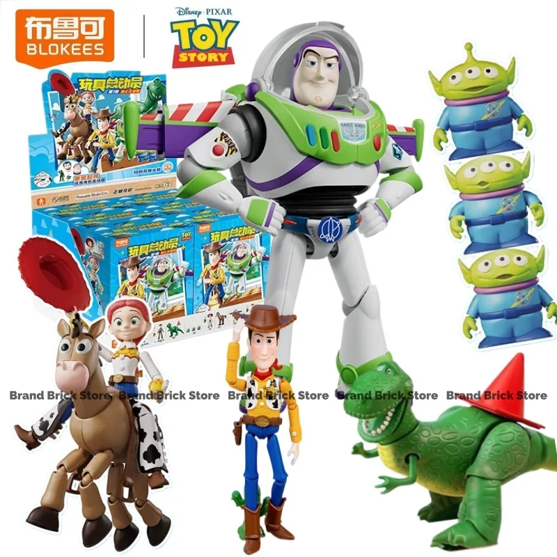 BLOKEES Toy Story Bausteine Elite Version Wave1 Bullseye Woody Bausatz Bewegliche Modellfiguren Actionfiguren Sammlerstück Geschenk