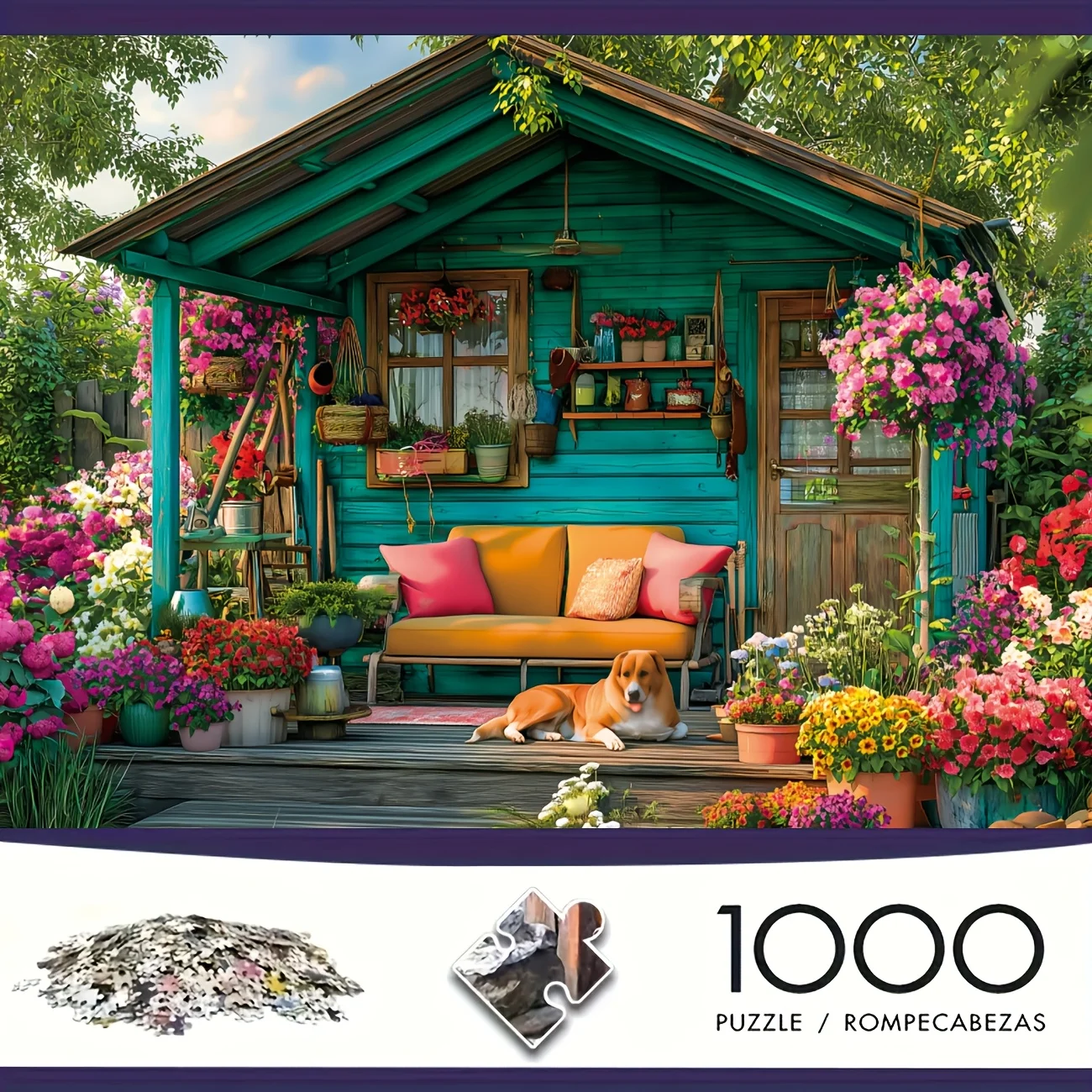 A Hell-Level Puzzle | Highly Challenging Handcraft Hobbyist Puzzle, Durable Paper, Mixed Color, 14.96x10.24 Inches, Portable,