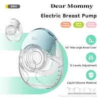 Ultra-light Wearable Electric Breast Pump Ultra-thin 3 Modes 12 Suction Levels Low Noise With 18/21/24mm Flange BPA FREE