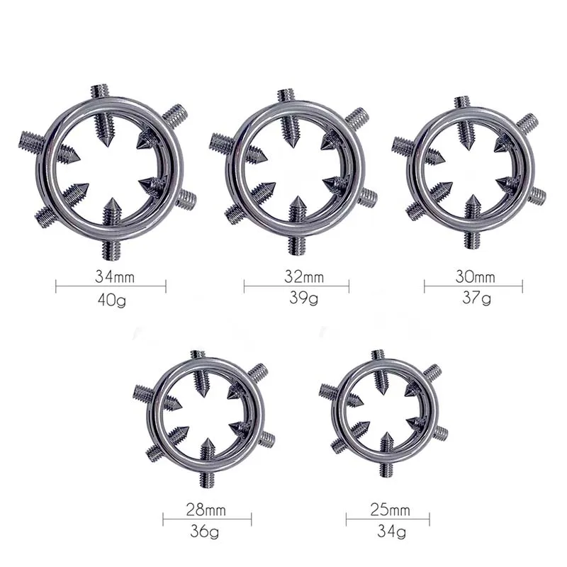 Cock Ring Steel Penis Ring Weight Foreskin Corrector Resistance Adults Sex Toys Delay Chastity Cage Products Sex Tool For Man