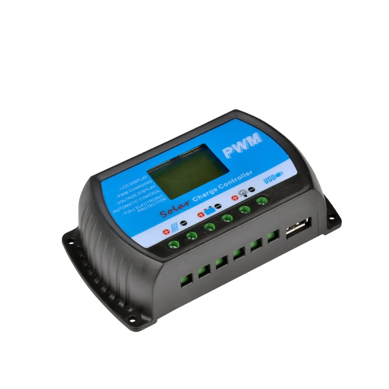 PWMs Solar Charge Controller - Black 150x78x35mm