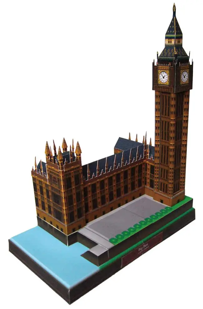 

England London Big Ben DIY Handcraft Paper Model Kit Puzzles Toy DIY Handmade