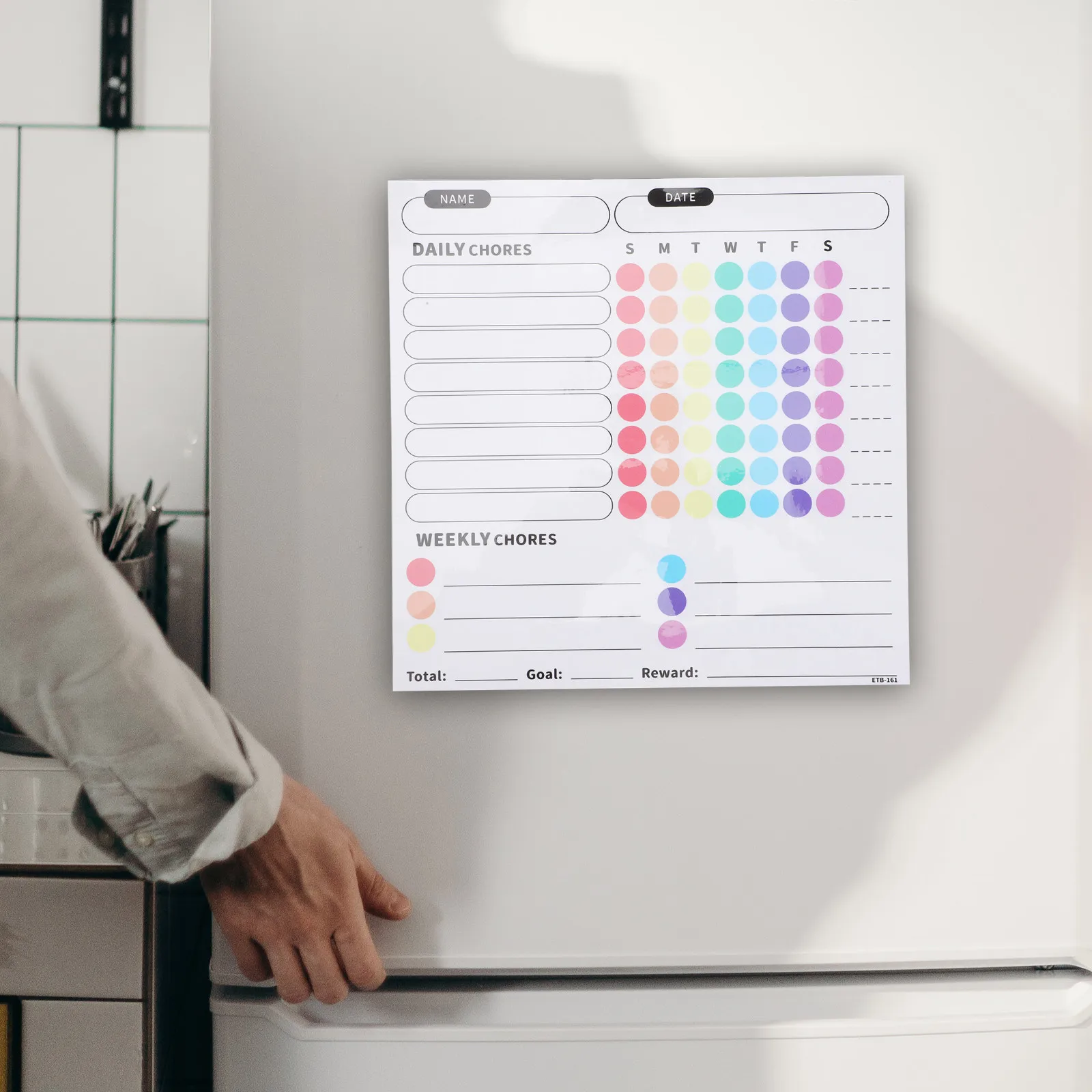 1Sheet Reusable Magnetic Planning Whiteboard for Fridge Kitchen Office Schedule Writing Board Grocery List Memo Reminder