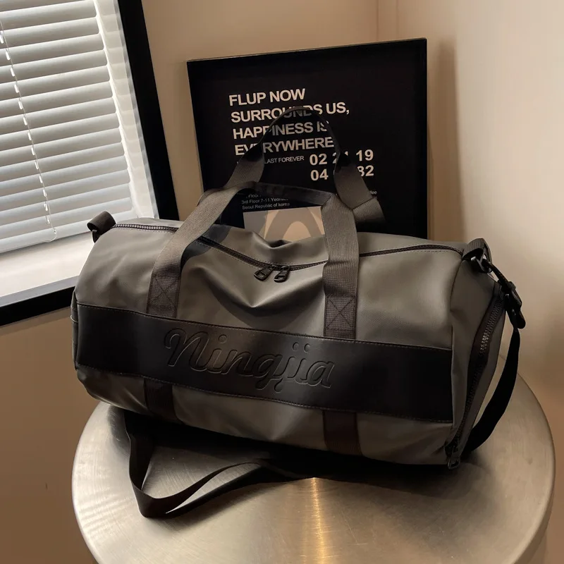 

Дизайнерская дорожная сумка для фитнеса и спортзала, сумка для плавания с разделением на сухое и влажное отделение, вместительная спортивная сумка-даффл