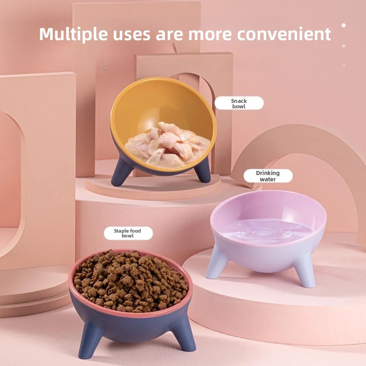 

Противоскользящая миска для собак 5-мя наклонными цветами Blo Design Корм для домашних животных Di Ne Защита для детей и собак Универсальные товары для домашних животных