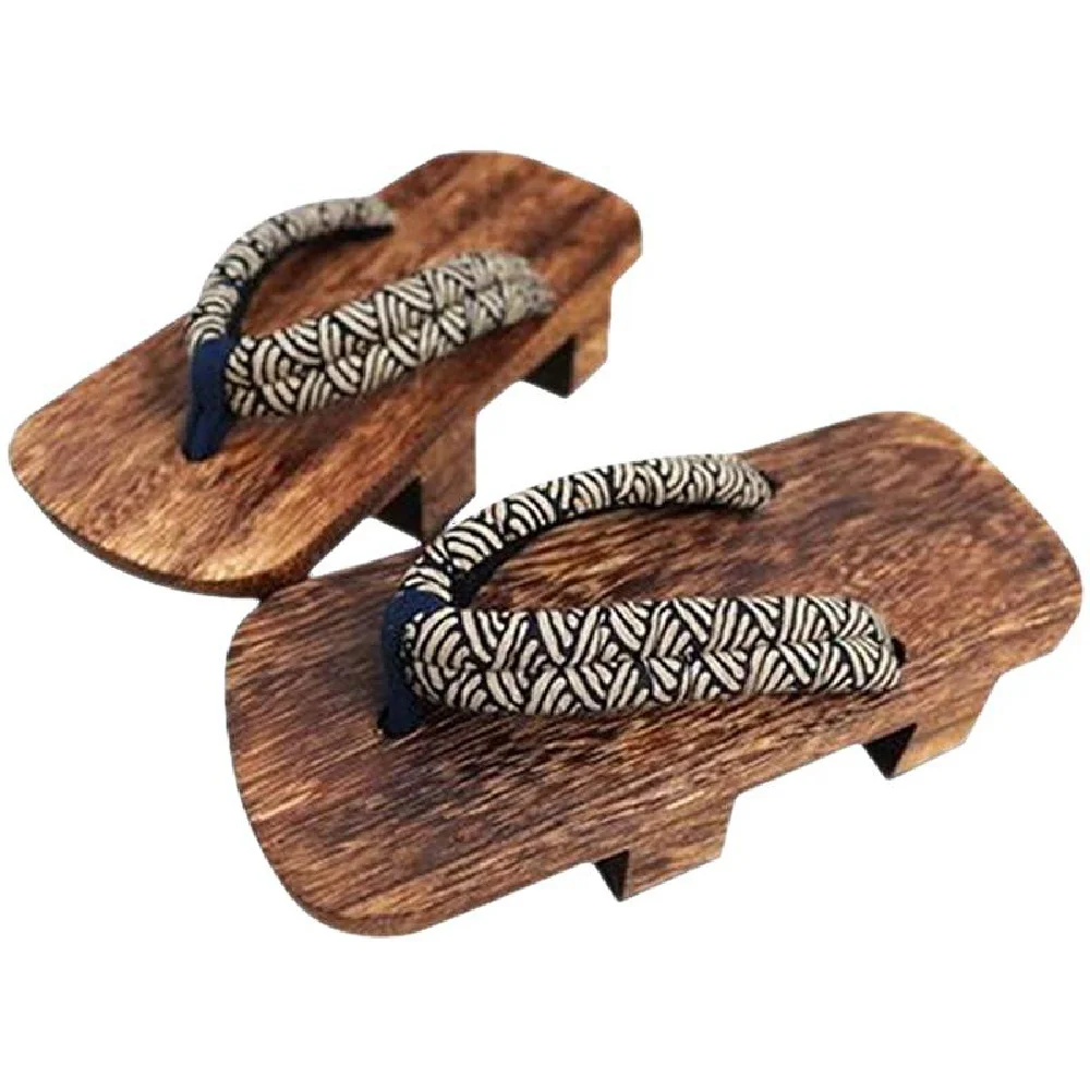 LATERONON   Japanese Clogs Sandals Wooden Shoes - Traditional Japanese Styles Heian Periode Geta Slippers Summer Shoes Cosplay