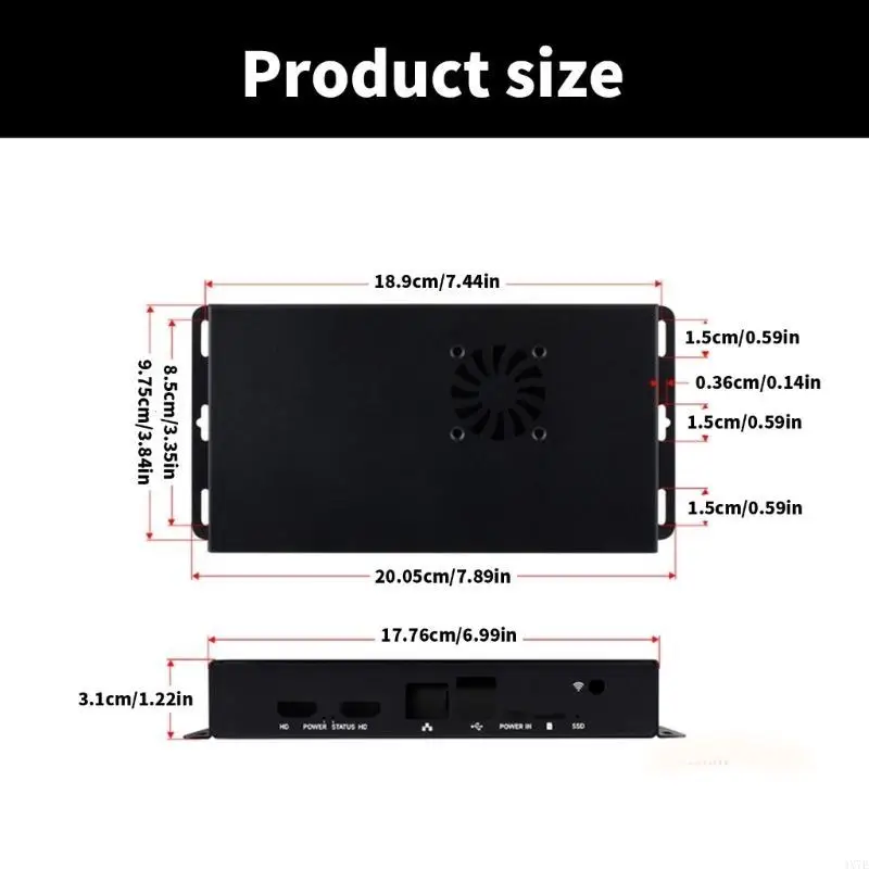 

4X7E Efficient Heat Dissipating Metal Cover For Pi CM5 Development Boards